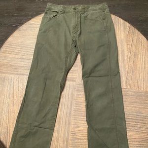 Prana men’s pants Army Green/olive 33x34